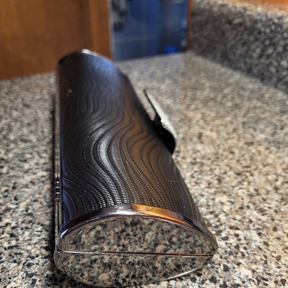 NEW JNB EVENING CLUTCH PURSE HARD SHELL WITH RHINESTONE CLASP - Picture 6 of 12